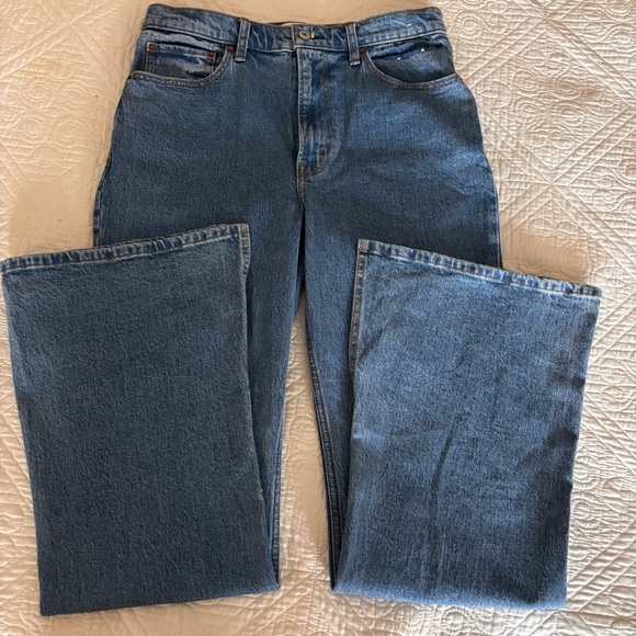 NWOT Abercrombie & Fitch Blue the Vintage Flare High Rise Jeans - Sz 30 - Picture 1 of 6